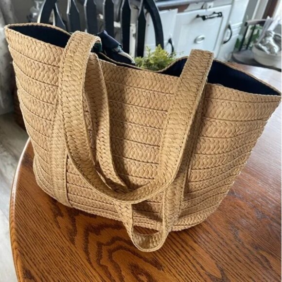 DRAPER JAMES Woven Straw Tote Bag - Picture 3 of 10